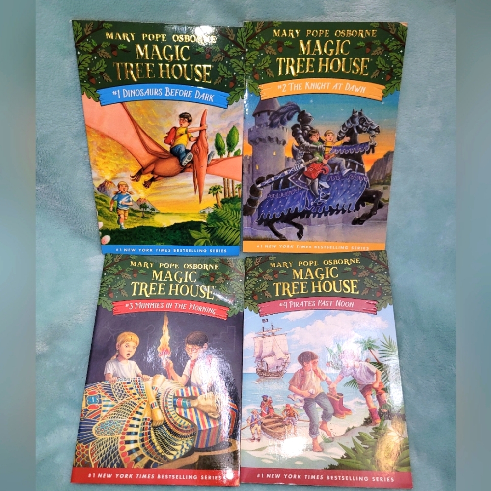 📚 Magic Tree House Bundle Set # 1 2 3 4 Vintage 1990s Y2K Early Chapter Books